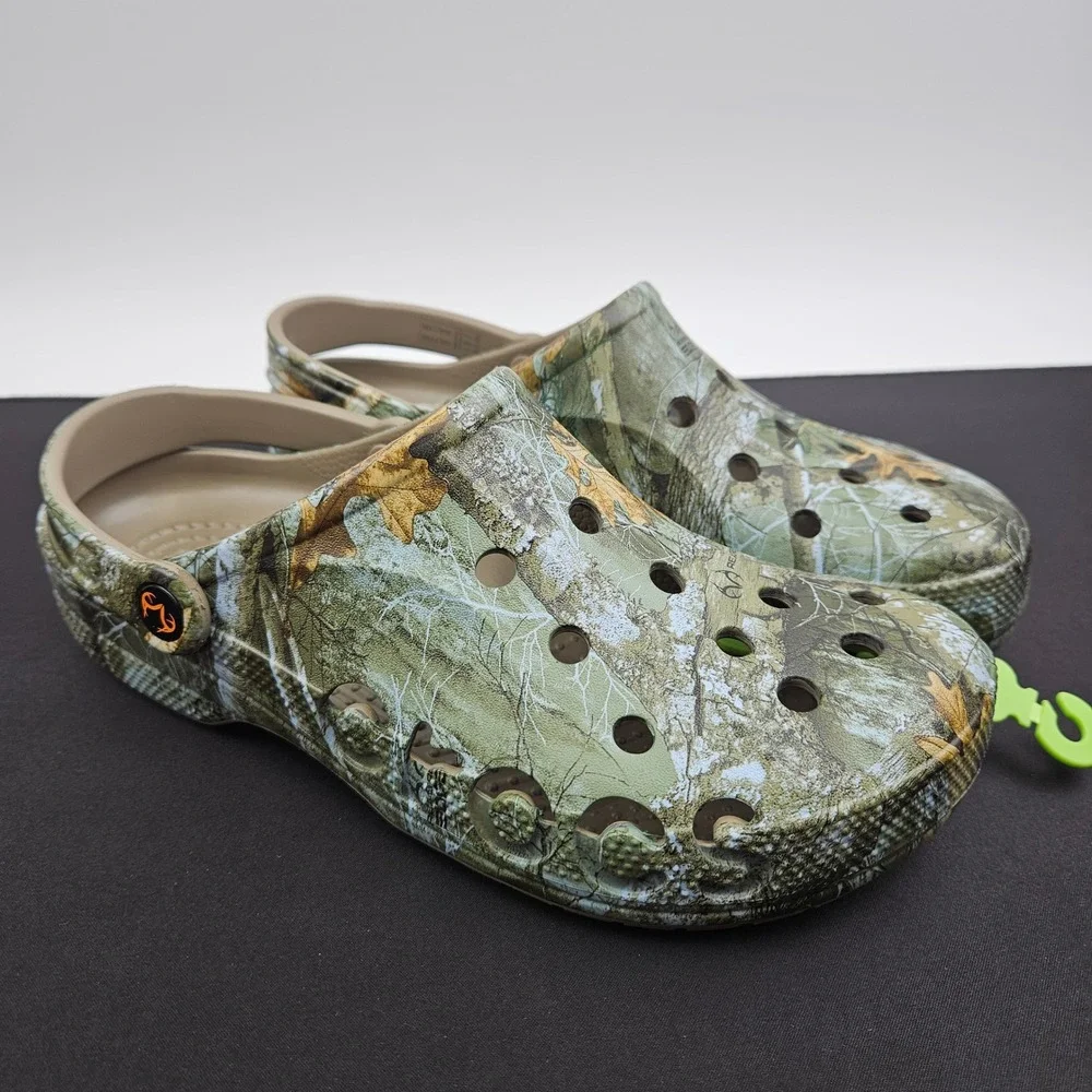 Crocs Classic Clog Realtree Edge Camo Mens 10 Womens 12 Khaki Green New